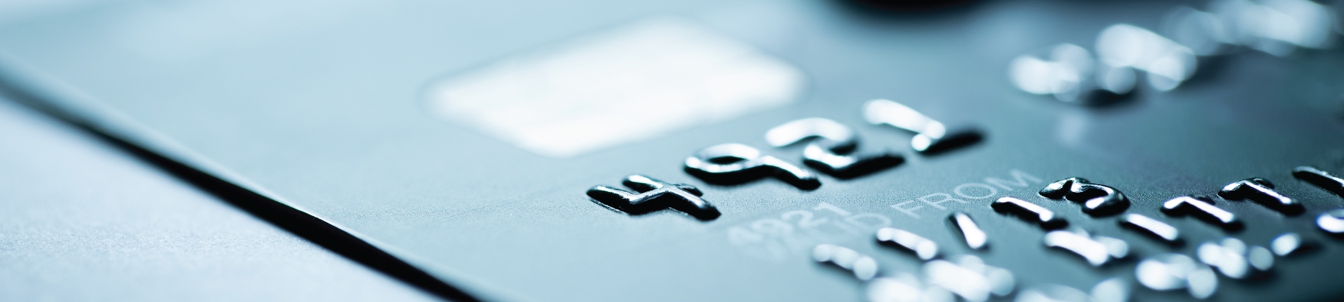 Closeup of a credit card